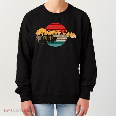 Disc Golf Flying Disc - Disc Golf Sunset Guitar Women's Sweatshirt
