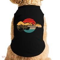 Disc Golf Flying Disc - Disc Golf Sunset Guitar Doggie Tank thumb 0