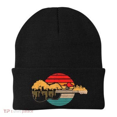 Disc Golf Flying Disc - Disc Golf Sunset Guitar Beanie