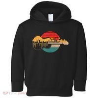 Disc Golf Flying Disc - Disc Golf Sunset Guitar Toddler Hoodie thumb 0