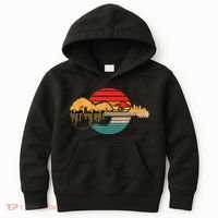 Disc Golf Flying Disc - Disc Golf Sunset Guitar Kids Hoodie thumb 0