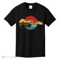 Disc Golf Flying Disc - Disc Golf Sunset Guitar Kids T-Shirt thumb 0