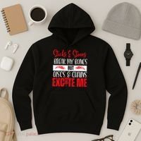 Disc Golf Funny Discs & Chains Excite Me Red Hoodie thumb 3