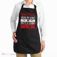 Disc Golf Funny Discs & Chains Excite Me Red Apron thumb 2