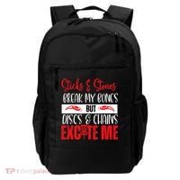 Disc Golf Funny Discs & Chains Excite Me Red Backpack thumb 0