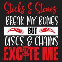 Disc Golf Funny Discs & Chains Excite Me Red Golf Towel thumb 3