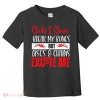 Disc Golf Funny Discs & Chains Excite Me Red Toddler T-Shirt thumb 0