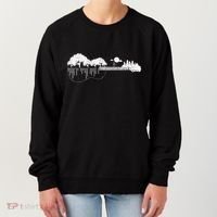Disc Golf Flying Disc Disc Golf Sunset Guitar Women's Sweatshirt thumb 0