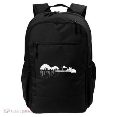 Disc Golf Flying Disc Disc Golf Sunset Guitar Backpack