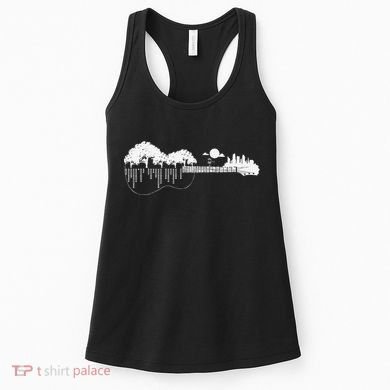Disc Golf Flying Disc Disc Golf Sunset Guitar Women's Tank Top