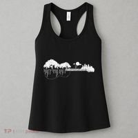 Disc Golf Flying Disc Disc Golf Sunset Guitar Women's Tank Top thumb 3