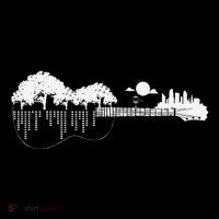 Disc Golf Flying Disc Disc Golf Sunset Guitar Baby Bodysuit thumb 2