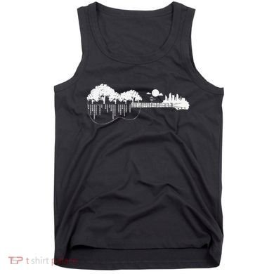Disc Golf Flying Disc Disc Golf Sunset Guitar Tank Top