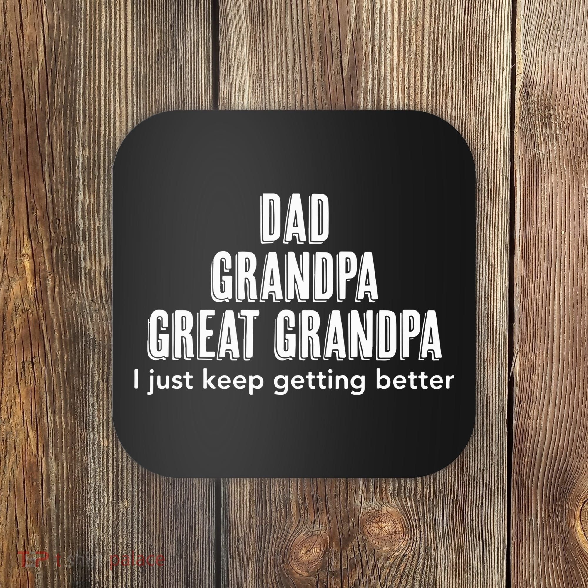 Dad Grandpa Fathers Day Gift Cool Coaster