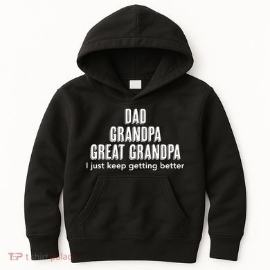 Dad Grandpa Fathers Day Gift Cool Kids Hoodie