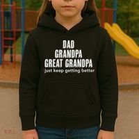 Dad Grandpa Fathers Day Gift Cool Kids Hoodie thumb 3