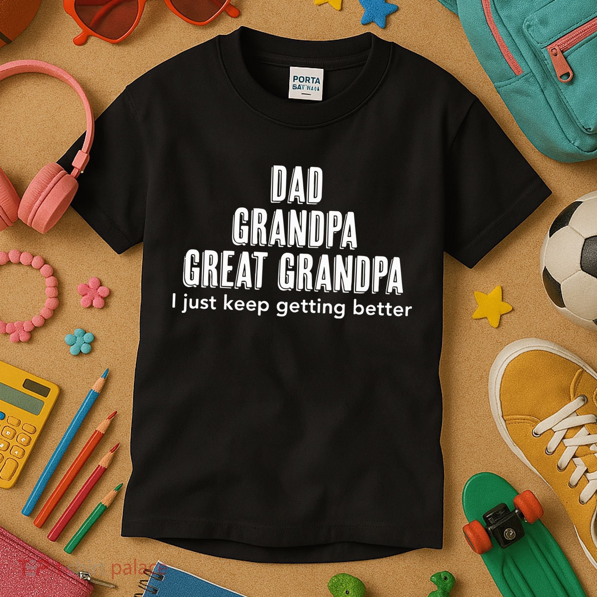 Dad Grandpa Fathers Day Gift Cool Kids T-Shirt