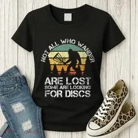 Disc Golf Funny Bigfoot Apparel Women's T-Shirt thumb 3