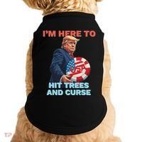 Disc Golf Funny Hit Trees And Curse Retro Disc Golf Doggie Tank thumb 0