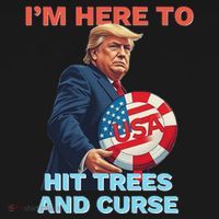 Disc Golf Funny Hit Trees And Curse Retro Disc Golf Doggie Tank thumb 4