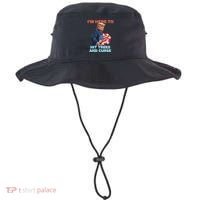 Disc Golf Funny Hit Trees And Curse Retro Disc Golf Bucket Hat thumb 0