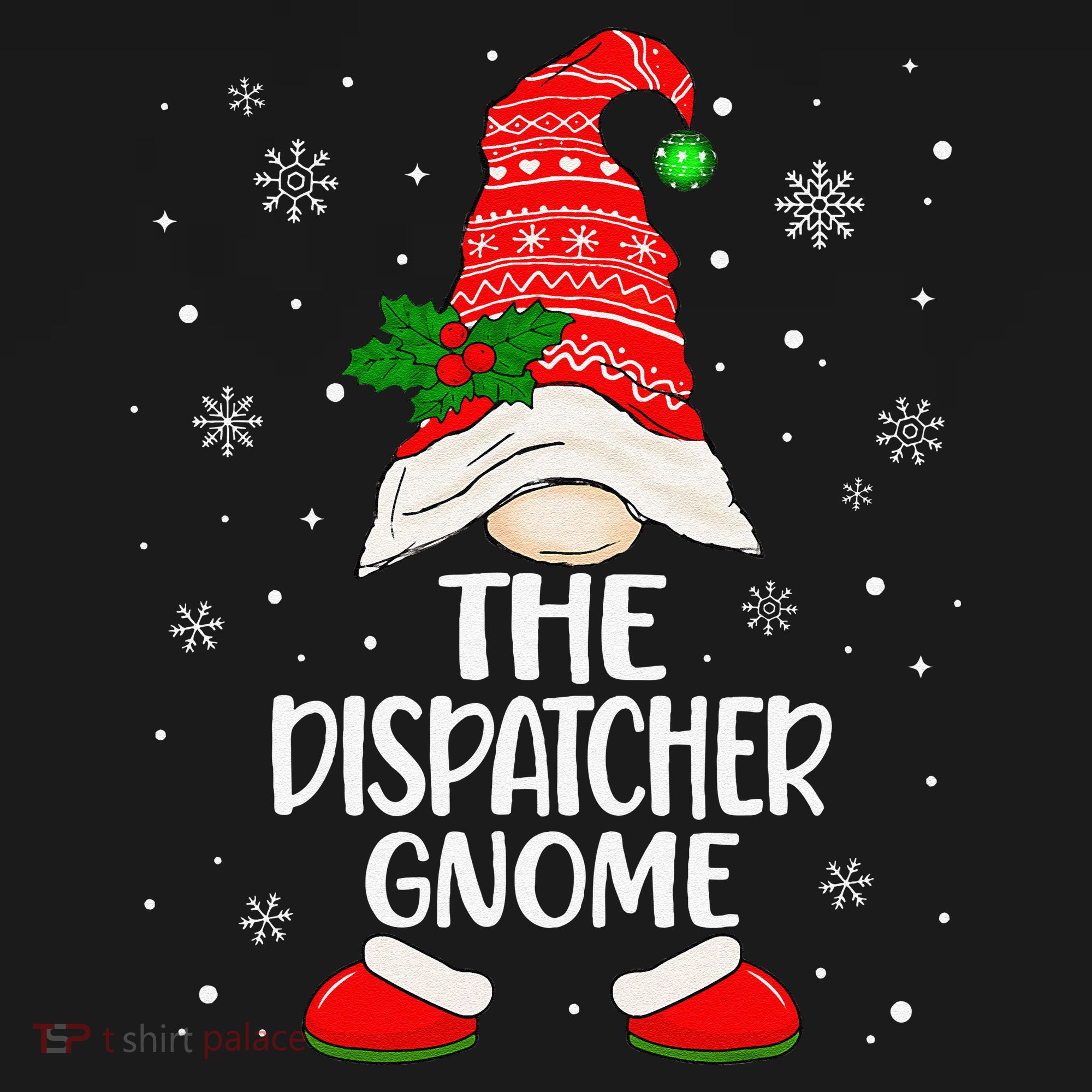 Dispatcher Gnome Funny Dispatch Christmas Pajama.png Women's Tank Top