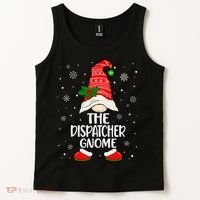 Dispatcher Gnome Funny Dispatch Christmas Pajama.png Tank Top thumb 2