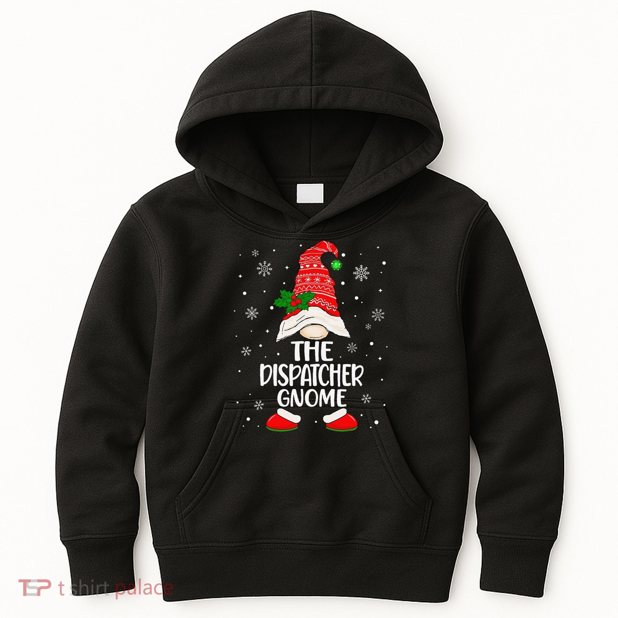 Dispatcher Gnome Funny Dispatch Christmas Pajama.png Kids Hoodie