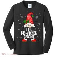 Dispatcher Gnome Funny Dispatch Christmas Pajama.png Kids Long Sleeve Shirt thumb 0