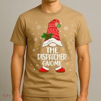 Dispatcher Gnome Funny Dispatch Christmas Pajama.png T-Shirt thumb 3