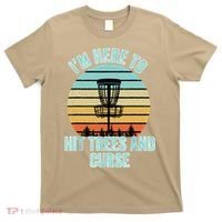Disc Golf Funny Hit Trees And Curse Retro Disc Golf Gi T T-Shirt thumb 0