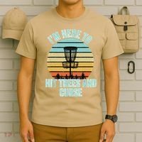 Disc Golf Funny Hit Trees And Curse Retro Disc Golf Gi T T-Shirt thumb 6