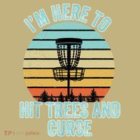 Disc Golf Funny Hit Trees And Curse Retro Disc Golf Gi T Mousepad thumb 1
