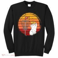Disc Golf Frisbee Golf Disc Sport Players Cute Cat Lovers Sweatshirt thumb 0