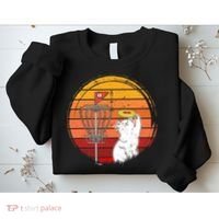Disc Golf Frisbee Golf Disc Sport Players Cute Cat Lovers Sweatshirt thumb 2