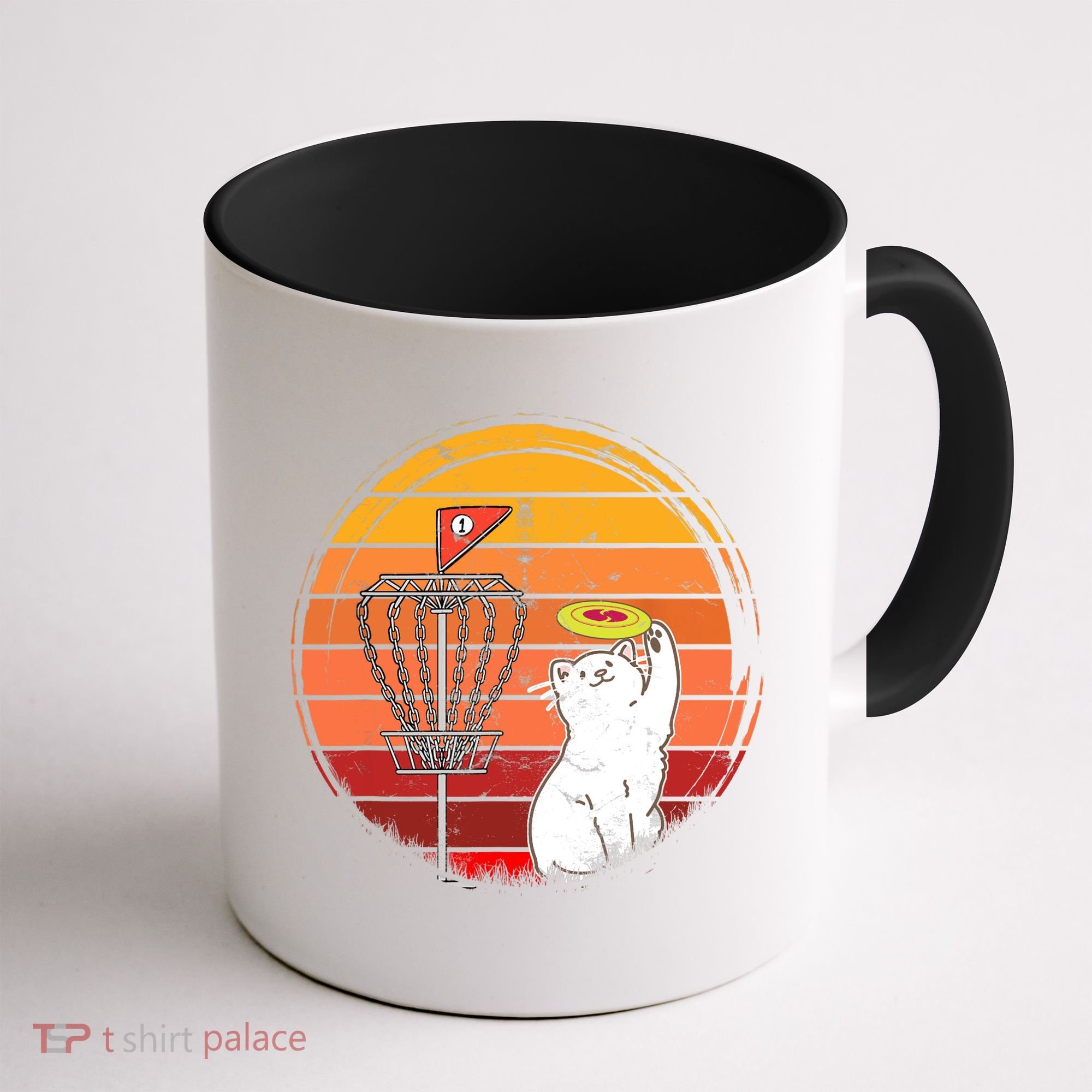 Disc Golf Frisbee Golf Disc Sport Players Cute Cat Lovers Coffee Mug