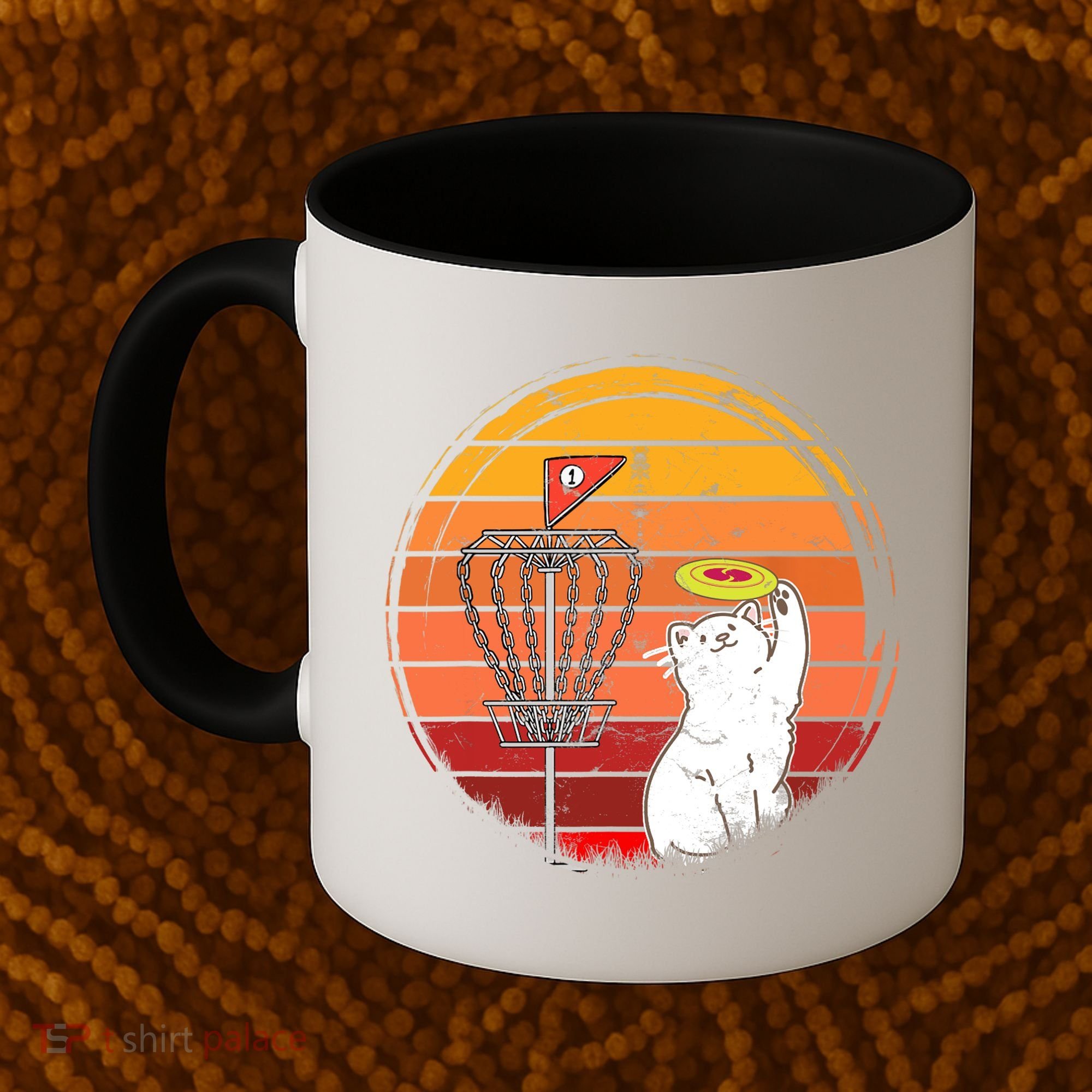 Disc Golf Frisbee Golf Disc Sport Players Cute Cat Lovers Coffee Mug