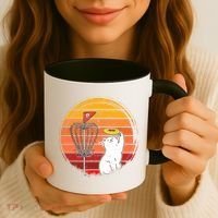 Disc Golf Frisbee Golf Disc Sport Players Cute Cat Lovers Coffee Mug thumb 3