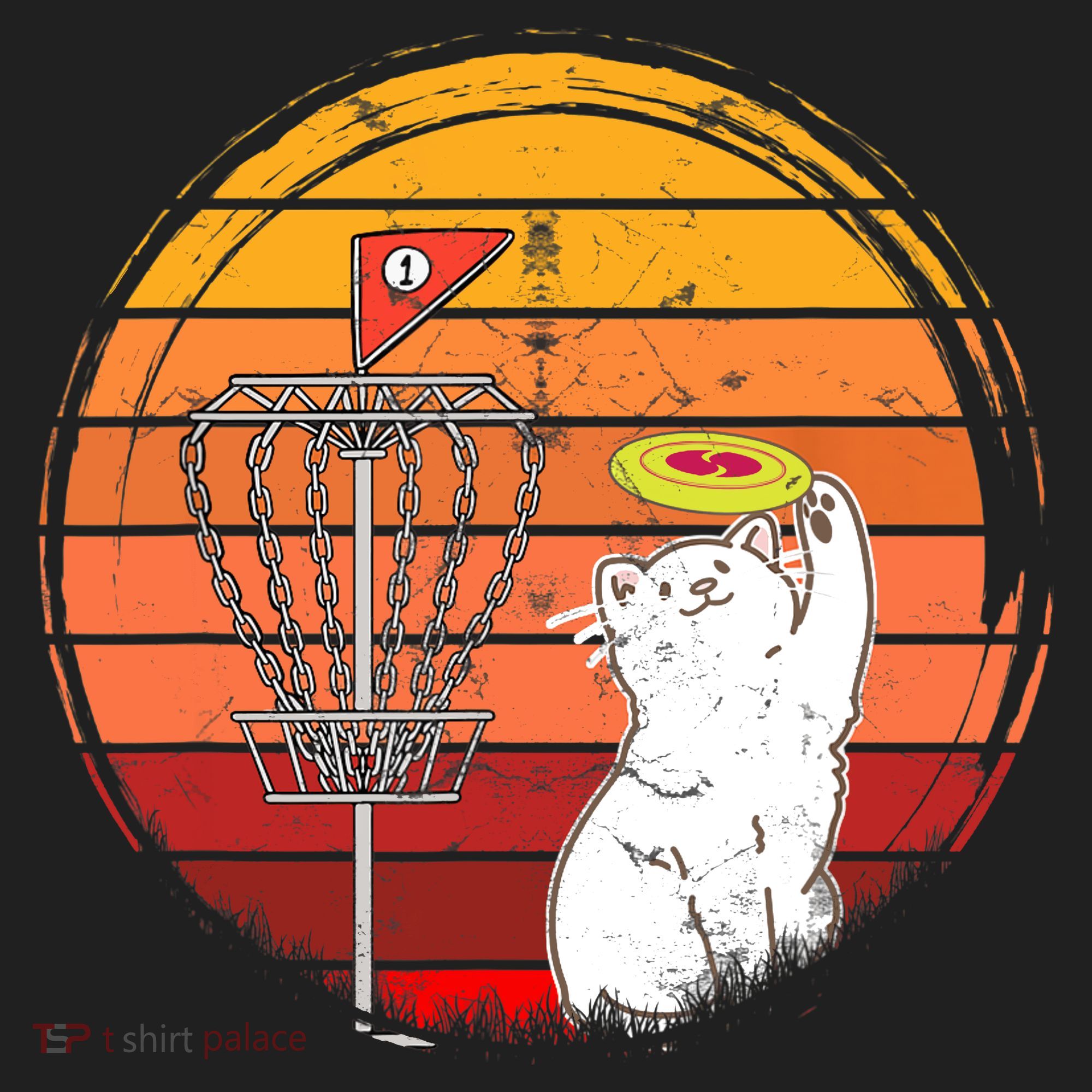 Disc Golf Frisbee Golf Disc Sport Players Cute Cat Lovers Beanie