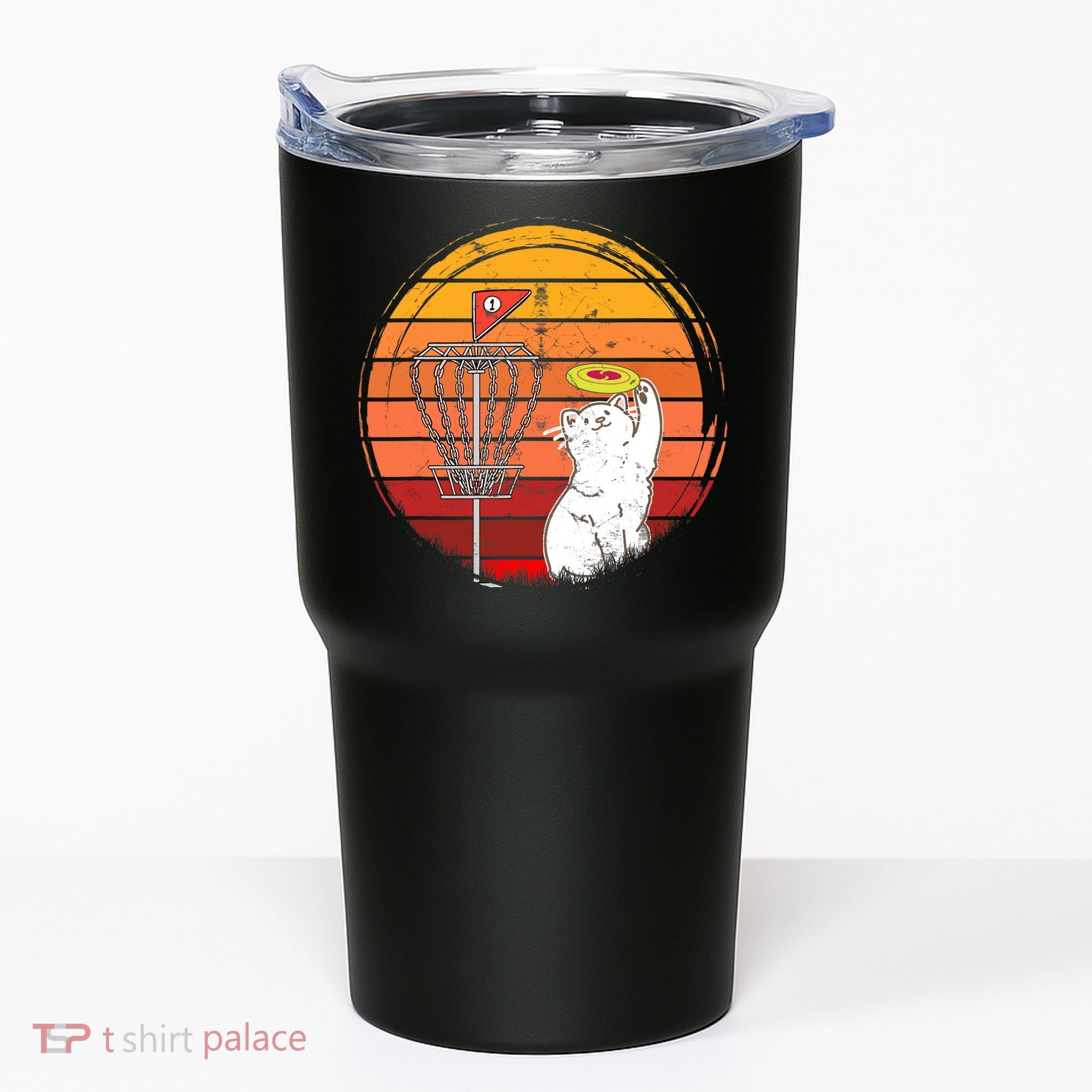 Disc Golf Frisbee Golf Disc Sport Players Cute Cat Lovers Tumbler