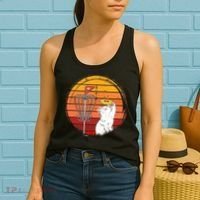 Disc Golf Frisbee Golf Disc Sport Players Cute Cat Lovers Women's Tank Top thumb 2