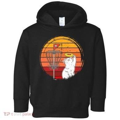 Disc Golf Frisbee Golf Disc Sport Players Cute Cat Lovers Toddler Hoodie