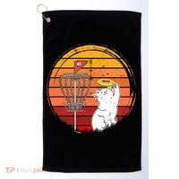 Disc Golf Frisbee Golf Disc Sport Players Cute Cat Lovers Golf Towel thumb 0