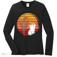 Disc Golf Frisbee Golf Disc Sport Players Cute Cat Lovers Women's Long Sleeve Shirt thumb 0