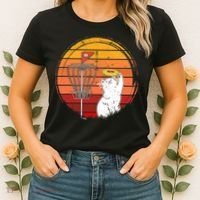 Disc Golf Frisbee Golf Disc Sport Players Cute Cat Lovers Women's T-Shirt thumb 2
