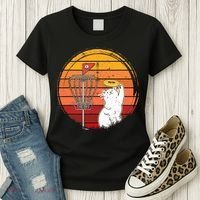 Disc Golf Frisbee Golf Disc Sport Players Cute Cat Lovers Women's T-Shirt thumb 3