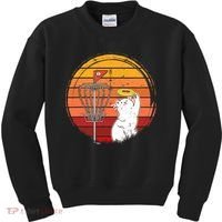 Disc Golf Frisbee Golf Disc Sport Players Cute Cat Lovers Kids Sweatshirt thumb 0