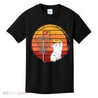 Disc Golf Frisbee Golf Disc Sport Players Cute Cat Lovers Kids T-Shirt thumb 0