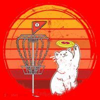 Disc Golf Frisbee Golf Disc Sport Players Cute Cat Lovers Santa Hat thumb 1
