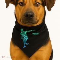 Disc Golf Frisbee USA-Made Doggie Bandana thumb 1